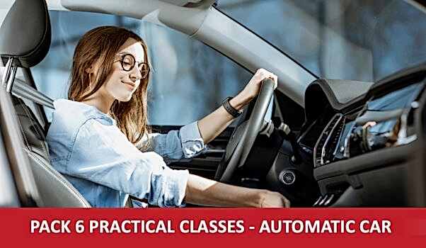 PACK 6 PRACTICAL CLASSES - AUTOMATIC CAR